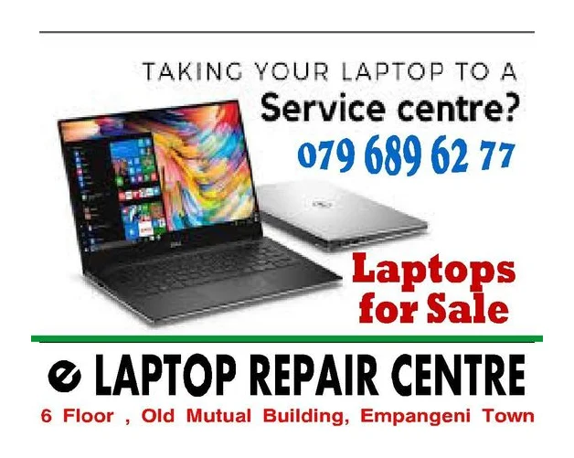 e LAPTOPS REPAIRS CENTRE logo