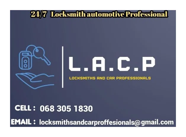 Locksmiths and car professionals logo