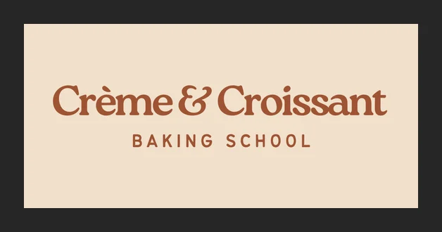 Crème and Croissant Baking School logo