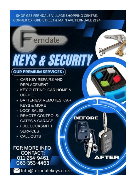 Ferndale Keys and Security (Pty)Ltd logo