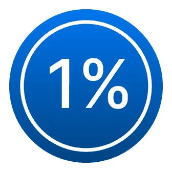One Percent Accounting and Auditing logo