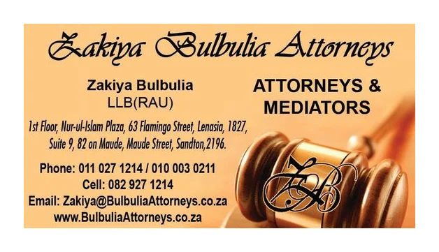 ZAKIYA BULBULIA ATTORNEYS logo