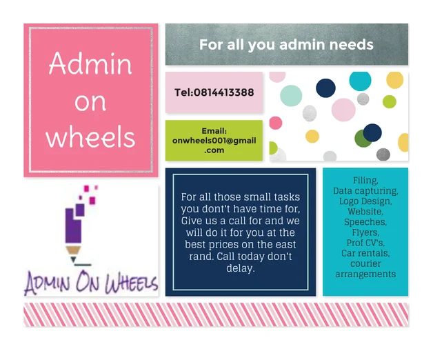 Admin On wheels logo