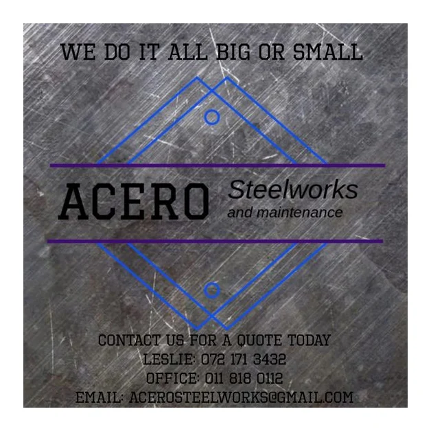 Acero steel works and maintenance logo