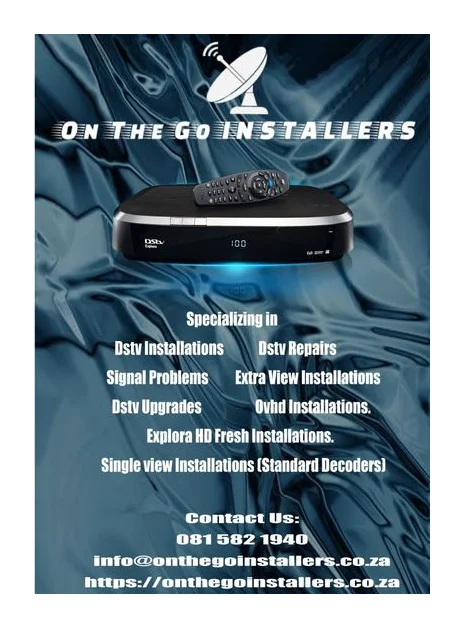 Onthego dstv installations and repairs 27/7 logo