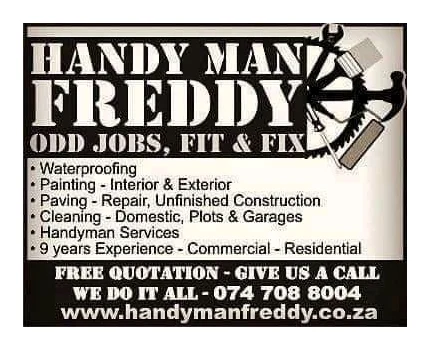 Handyman Freddy in Tableview Capetown company logo