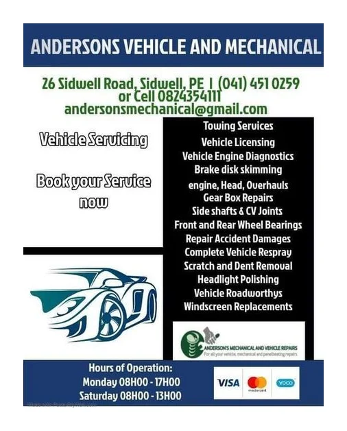 Andersons Vehicle and Mechanical Services logo