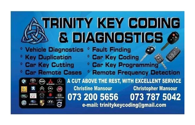 Trinity key coding and diagnostics logo