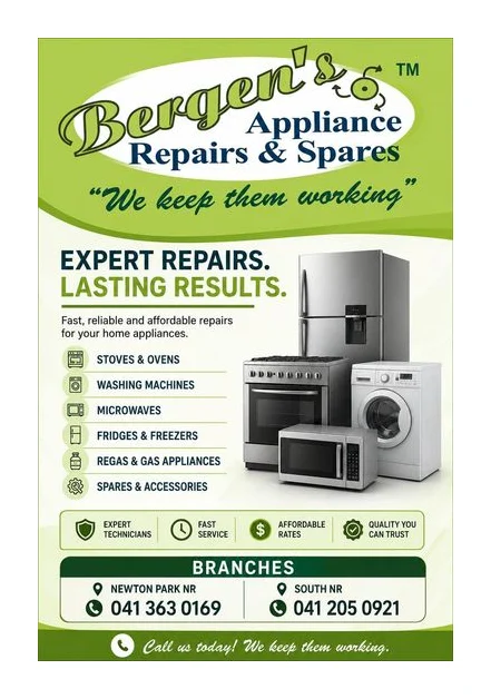 Bergen's Appliance Repairs Port Elizabeth logo