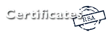 Certificates RSA logo