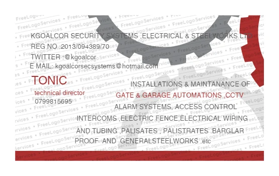 kgoalcor security systems ,Electrical & steel logo
