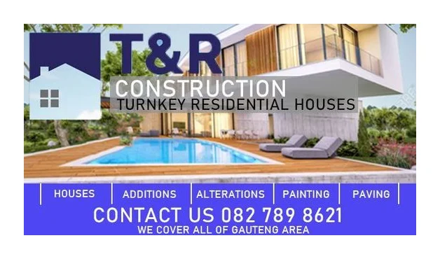 T & R Construction logo