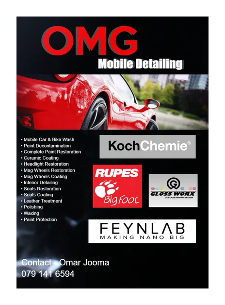 OMG MOBILE DETAILING logo